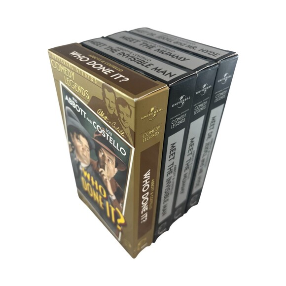 ABBOTT AND COSTELLO Lot of 4 VHS Tapes Comedy Legends 5.5 Hours TESTED - Picture 14 of 16